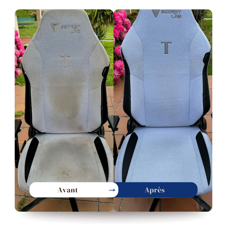 Nettoyage d’une chaise de bureau