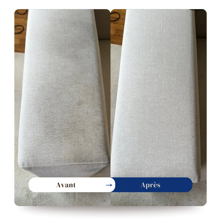 Nettoyage d’un canapé