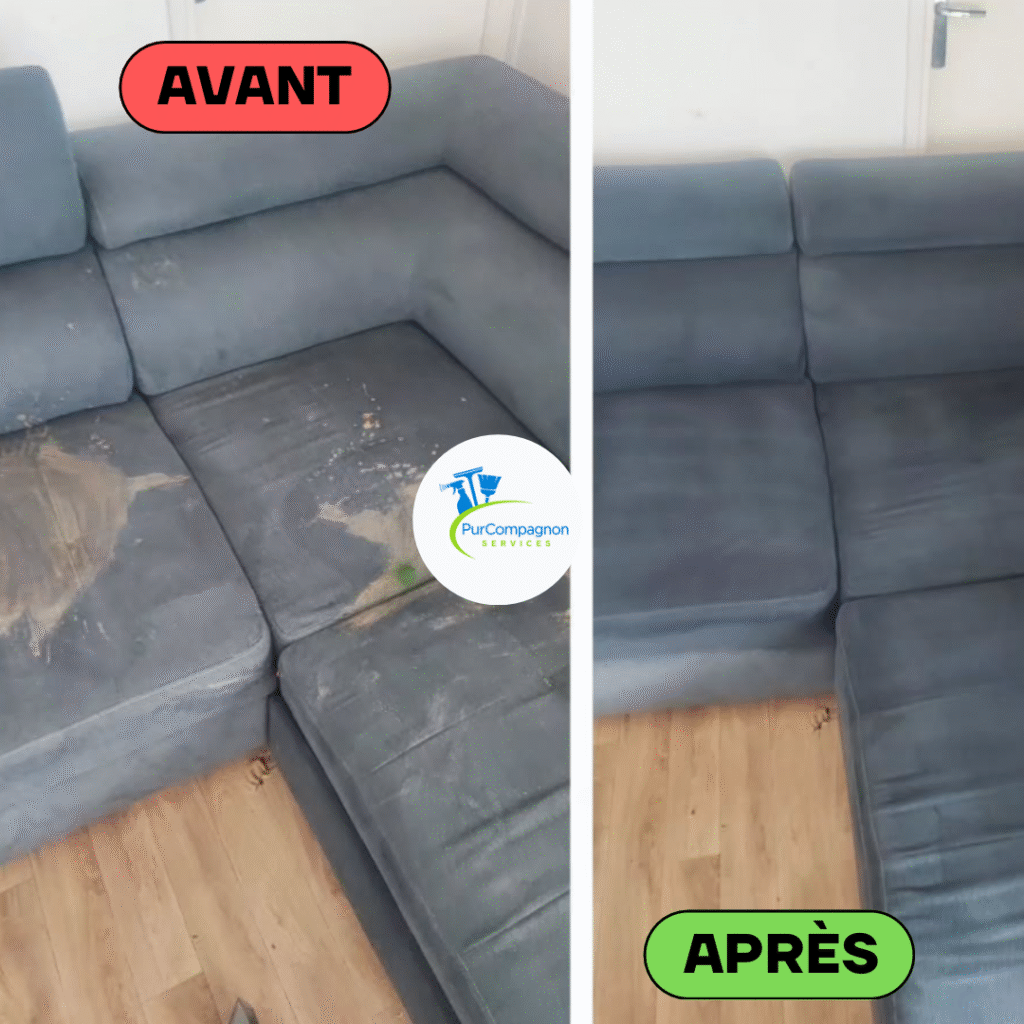 Nettoyage d’un canapé
